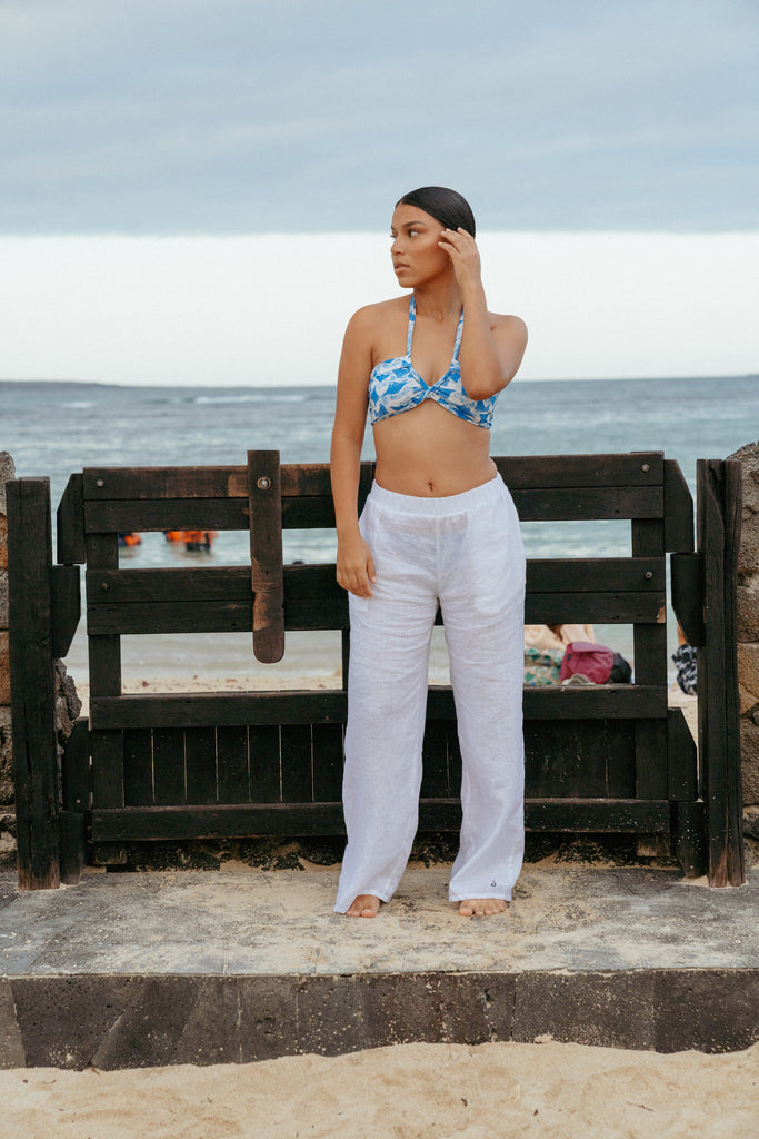 White Linen Pants - Sula Beachwear